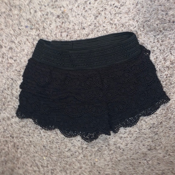 Rewind Pants - Rewind Womens Black Shorts